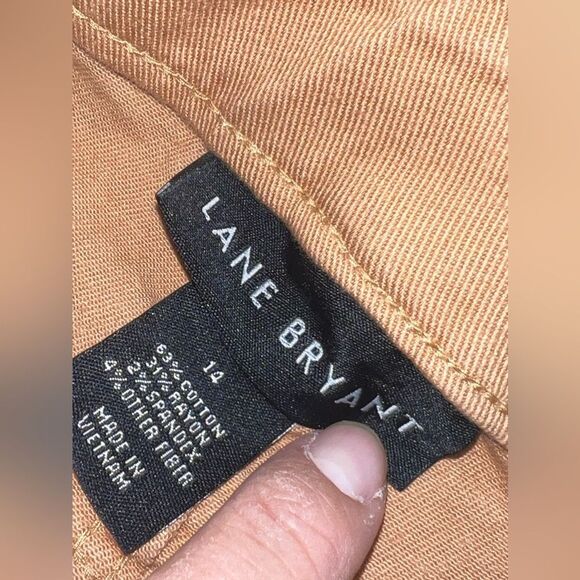 Lane Bryant High Rise Orangey Brown Pedal Pants Size 14 NWT - Picture 2 of 9